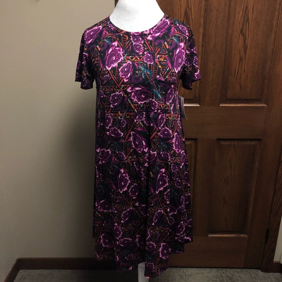 purple rose dress